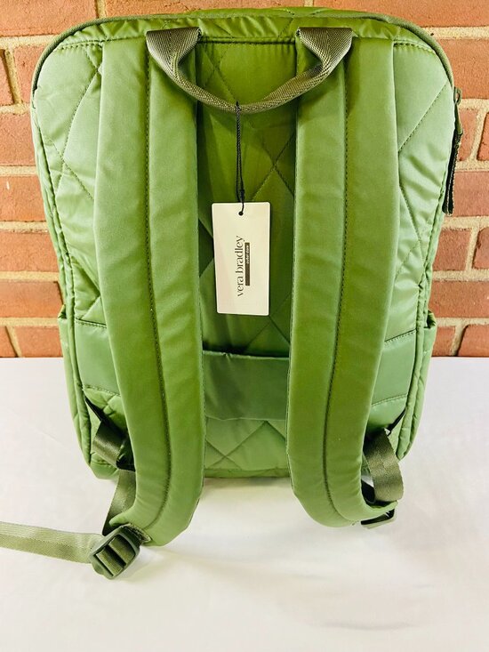 Vera Bradley Large Backpack - Pearlized Cedar Green - NWT main image 4